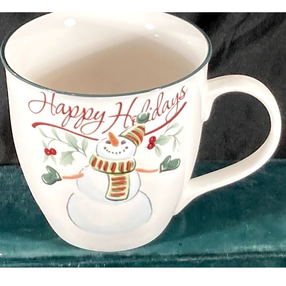 Pfaltzgraff Winterberry snowman 20 oz mug and ornament New in box - Picture 3 of 5